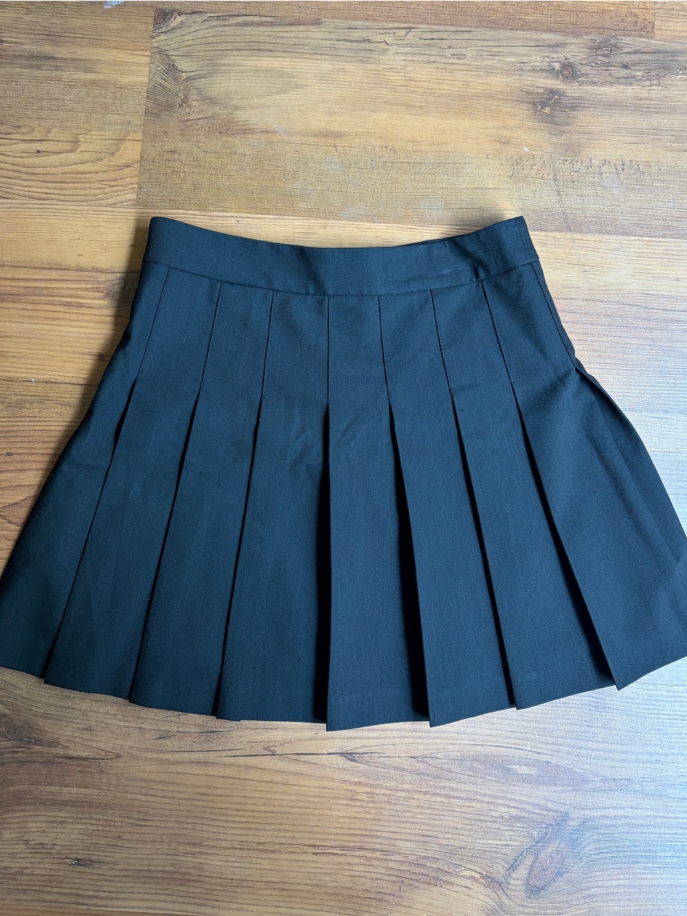 Aritzia Sunday Best Black Pleated Black Mini Skirt